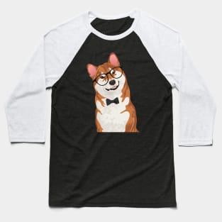 Cool Hipster Akita Inu Dog T-Shirt for Dog Lovers Baseball T-Shirt